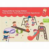 Theory Drills for Young Children Time Names, Time Values & Time Signatures (Book 2)