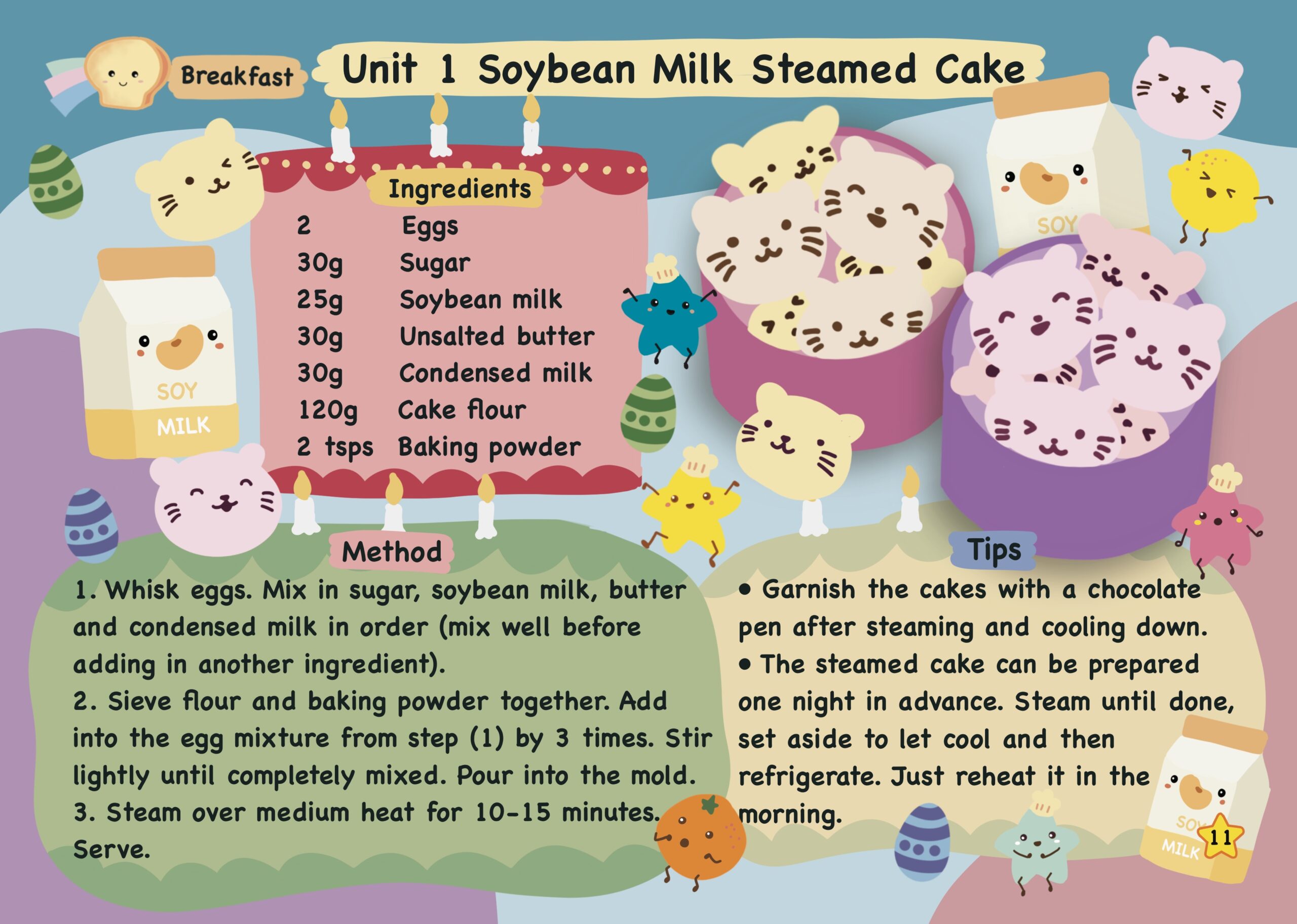 1_Soybean_Milk_Steamed_Cake